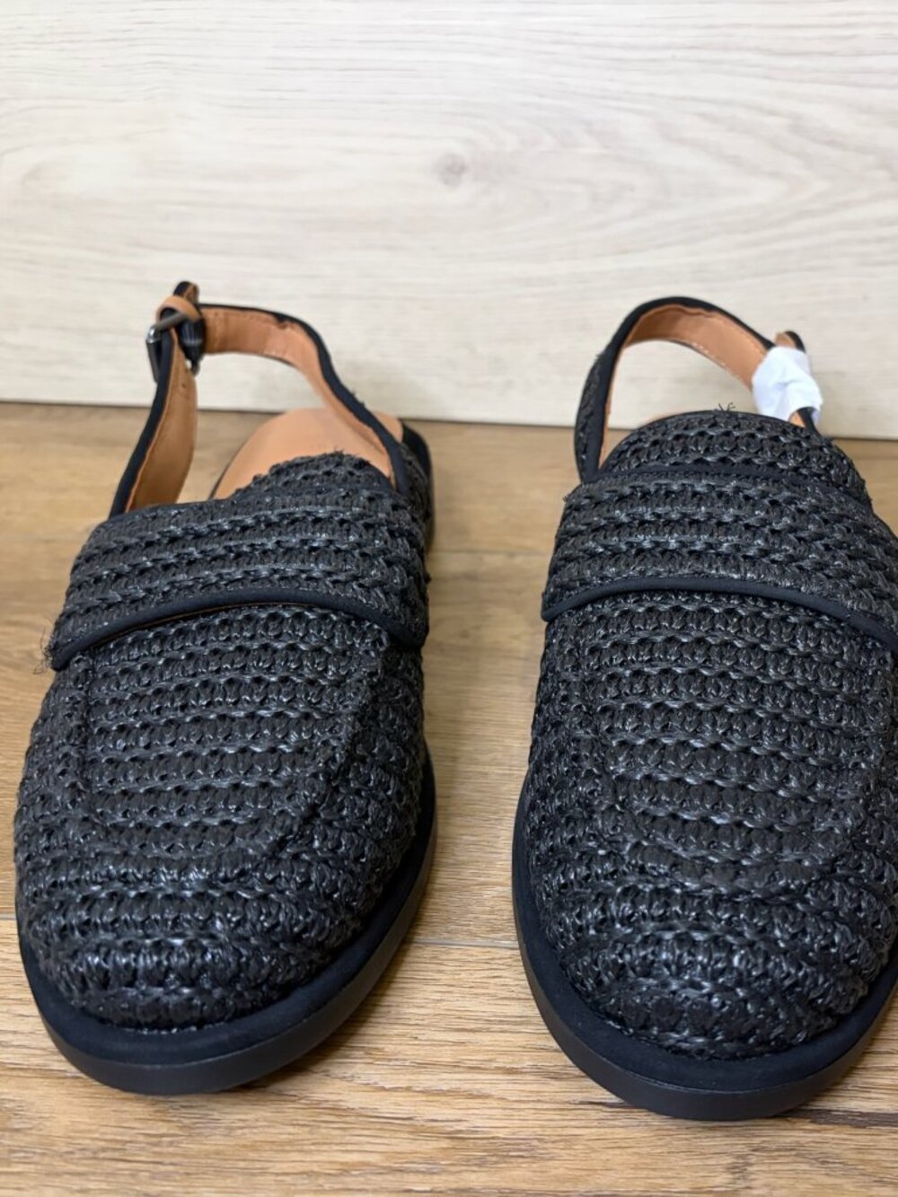 Gentle Souls Caleb Raffia Slingback Loafer Flats Size 9.5M